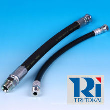 High pressure steam hose for construction machinery and industrial vehicles. Manufactured by Tokai Rubber. Made in Japan